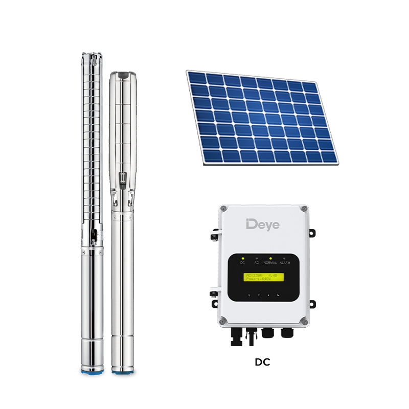 Controlador de bomba solar AC/DC de 6 pulgadas (800-3000W) Bombas sumergibles con impulsor de acero inoxidable Controlador de bomba solar AC/DC de 6 pulgadas (800-3000W) Bombas sumergibles con impulsor de acero inoxidable